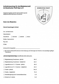 Seite 1 Aufnahmeantrag