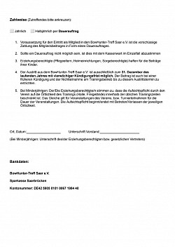 Seite 2 Aufnahmeantrag